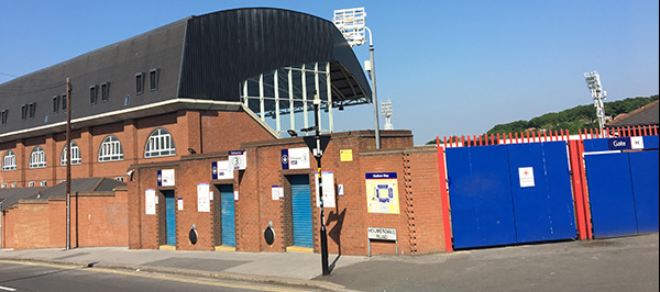 Selhurst park huvud gate och biljettluckor